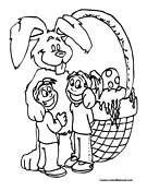 Giant Easter Bunny Coloring