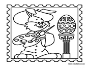 Easter Bunny Artist Stamp