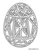 Easter Egg Coloring Page 2