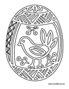 Easter Egg Coloring Page 4