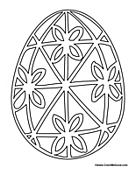 Easter Egg Coloring Page 5