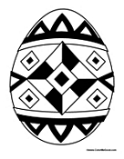 Easter Egg Coloring Page 8