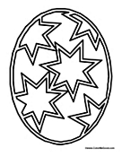 Easter Egg with Stars