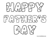 Happy Father's Day Patchwork