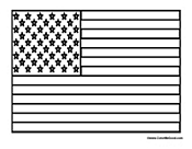United States Flag to Color