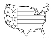 Flag Inside the United States