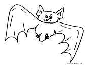 Bat Coloring Page 11