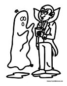 Dracula and Ghost Halloween