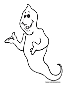 Ghost Coloring Page 5