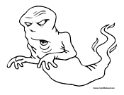 Ghost Coloring Page 6