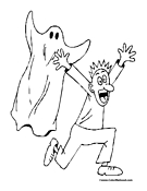 Ghost Coloring Page 7