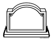 Blank Tombstone Coloring Page 2