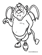 Monster Coloring Page 15