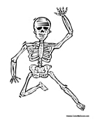 Skeleton at Halloween