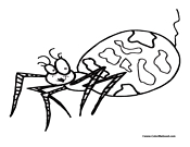 Spider Coloring Page 1