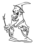 Wizard Coloring Page 6