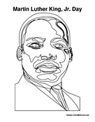 MLK JR Day Coloring Worksheet