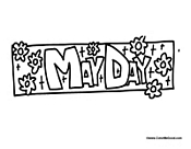 May Day Holiday Coloring Page