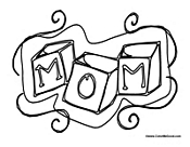 Mom Letter Blocks