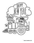 Happy New Year Train