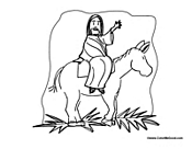 Palm Sunday Coloring Pages