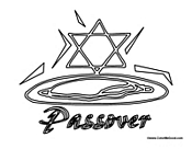 Passover with Jewish Star