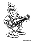 Leprechaun Playing Guitar