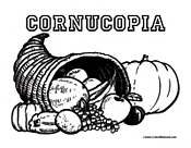 Cornucopia Coloring Page 6