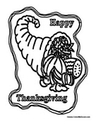 Happy Thanksgiving Cornucopia