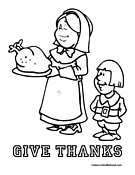 Thanksgiving Coloring Page 6