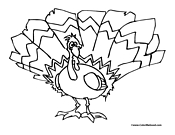 Turkey Coloring Page 13