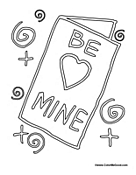 Be Mine Valentines Day Card