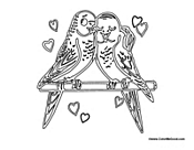 Two Birds in Love Valentines Day