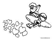 Cupid Coloring Page 9