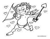 Cupid Coloring Page 10