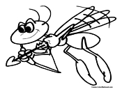 Ant Cupid Coloring Page