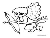 Cute Cupid Coloring Page