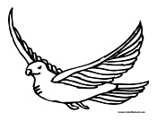 Dove Coloring Page 6