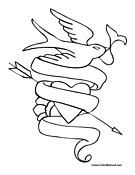 Dove Coloring Page 7