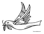 Dove Coloring Page 10