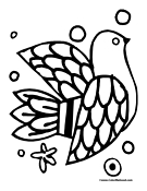 Dove Coloring Page 12