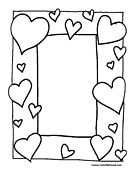 Heart Coloring Page 1