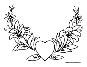 Heart Coloring Page 4