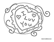 I Love You Valentine Card