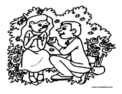 Love Coloring Page 1 Engagement
