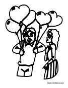 Couple in Love Balloons