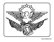 USA Symbol Eagle and Stars