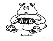 Bear Playing Accordion