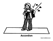 Girl Playing the Accordion