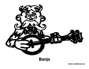Man Playing the Banjo